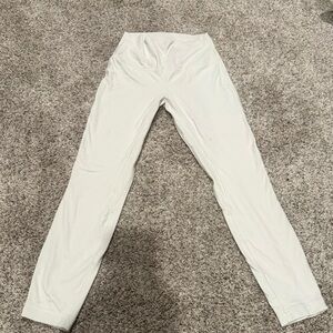 Lululemon Cream High-Waist Active Leggings